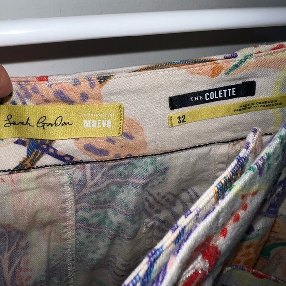 ANTHROPOLOGIE MAUVE The Colette Cropped Wide-Leg Pants Sarah Gordon Edition - Picture 7 of 15